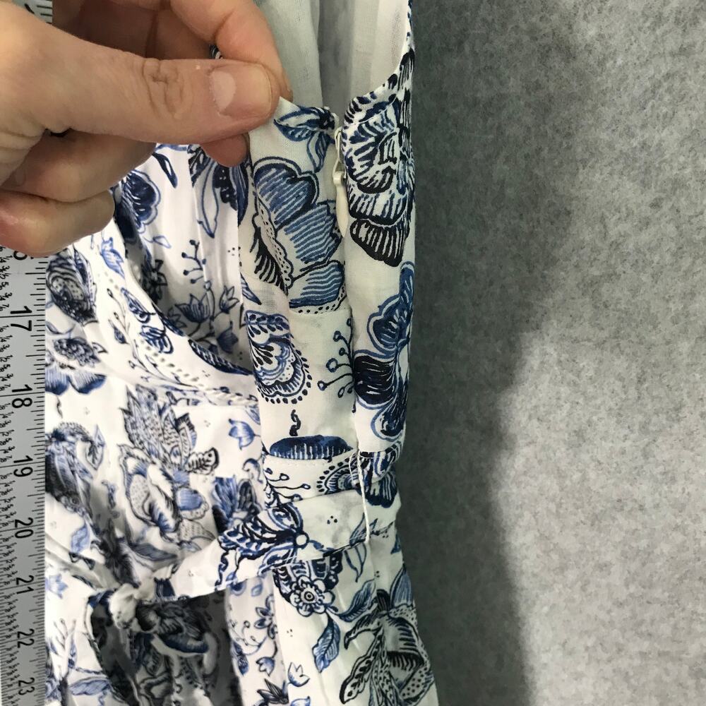 Lucky Brand White and Blue Floral Mini Dress - Picture 6 of 14